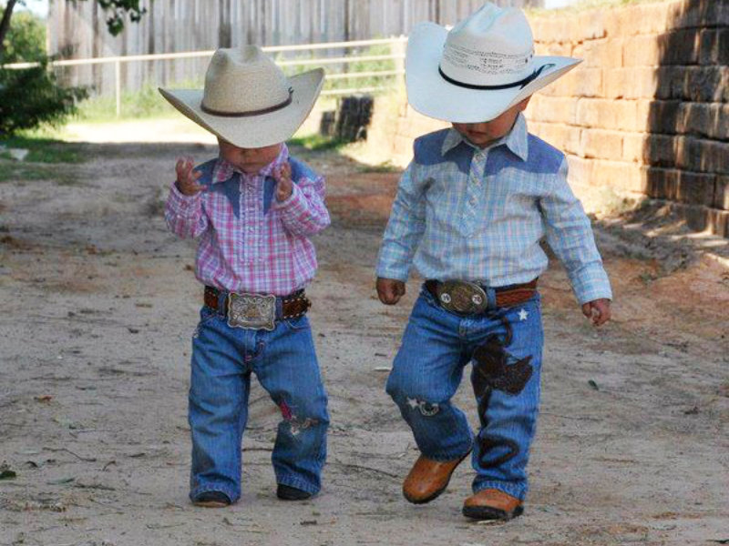 Cute Toddler Cowboys